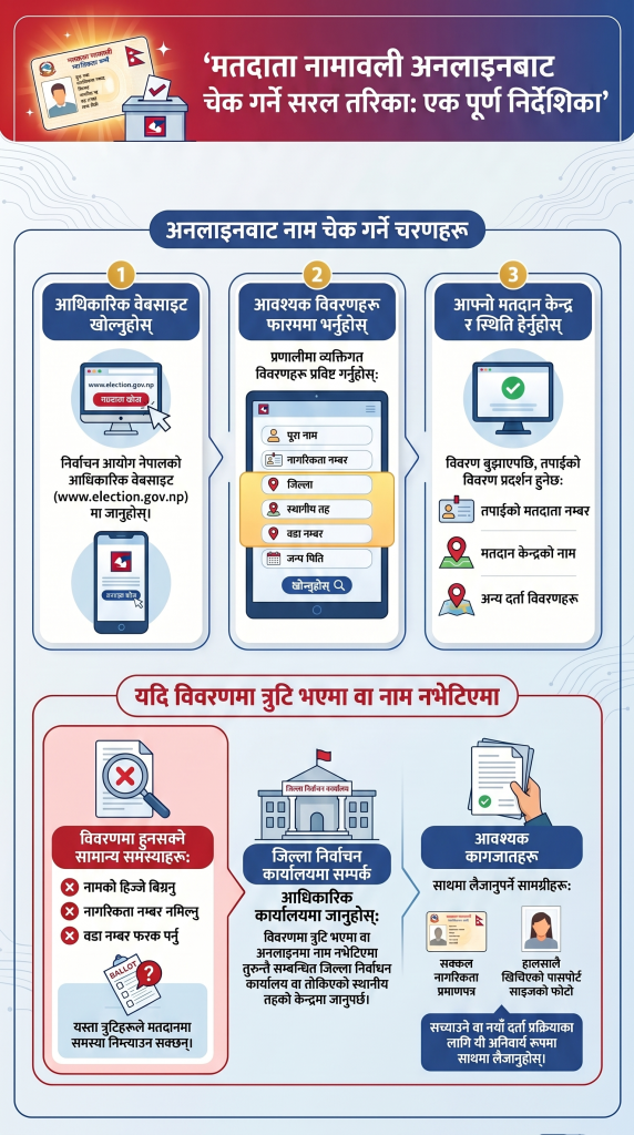 How to check voter name in Nepal voter list online complete guide 2026